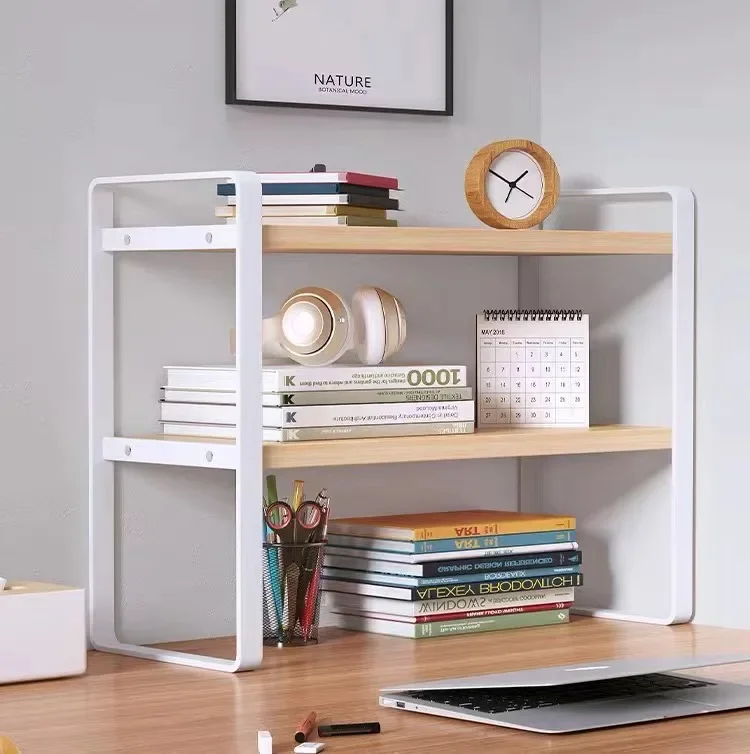 Home Office Freelancer - Shelf Desktop Organizer Storage Bookshelf Student