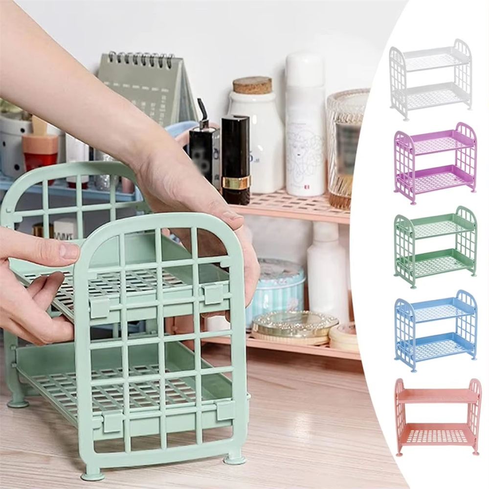 Home Office Freelancer - Desktop Storage Rack Organizer Shelf Folding
