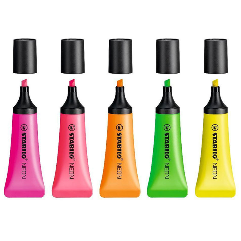Stabilo Marker Boss - 5Pcs STABILO Highlighter 72 NEON Series