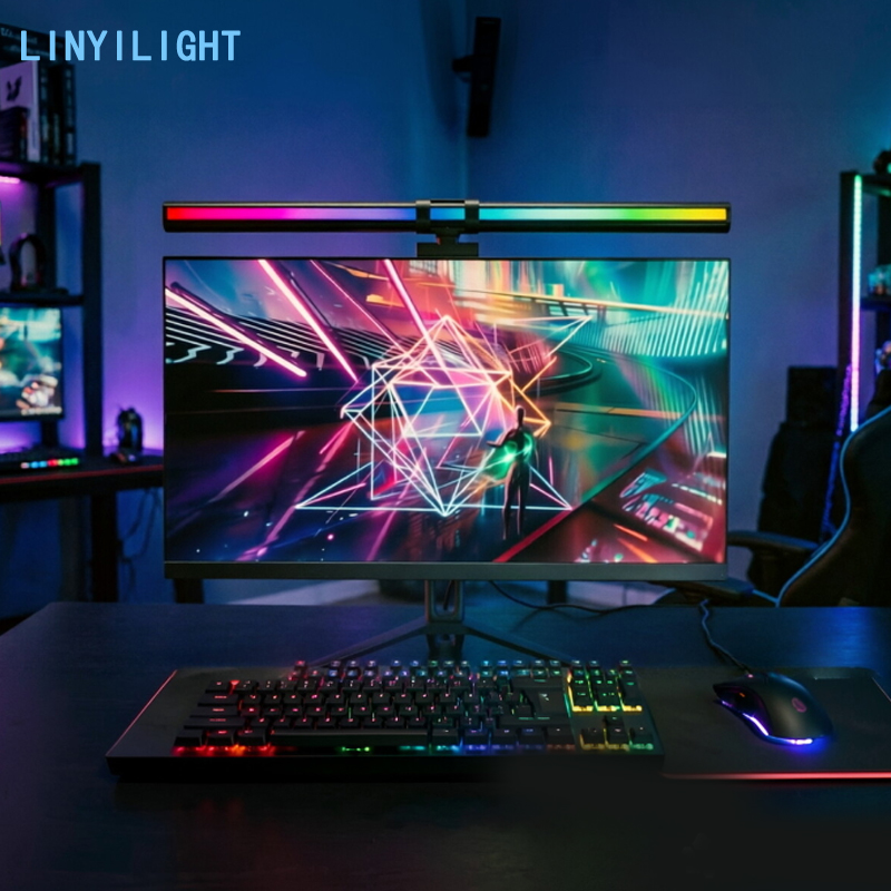 60/80cm RGB Light LED Monitor  - Home Office Work Table review and price