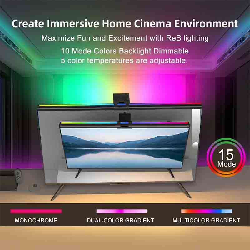 60/80cm RGB Light LED Monitor  - Home Office Work Table review and price