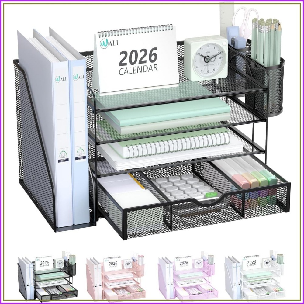 4-Tier Desktop File Organizer  - Office Drawer Organizer review and price