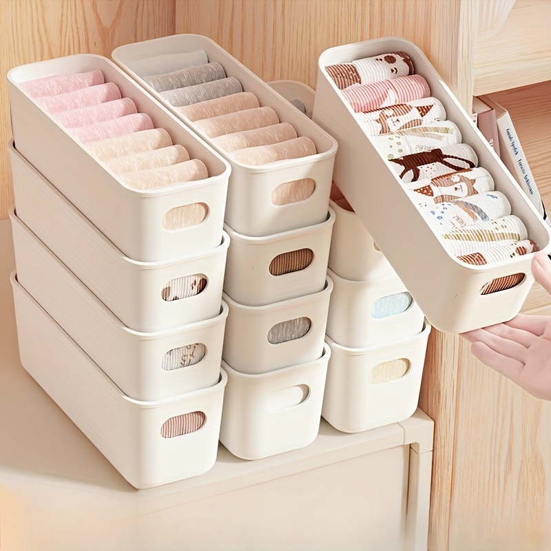4pcs White Plastic Storage Box - Home Office Furniture Sets review and price