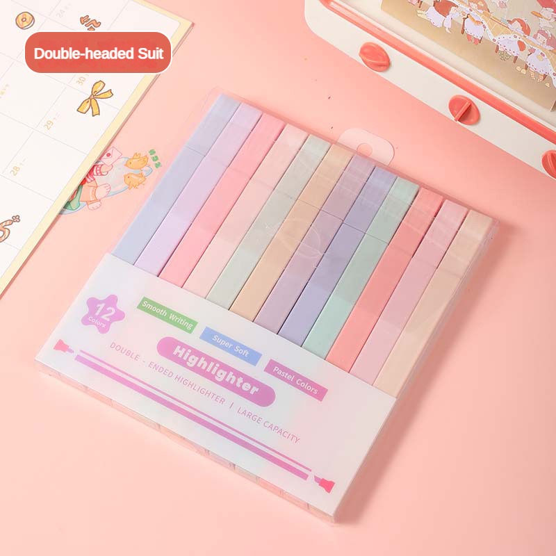 12 Pcs/Set Double Tip Highligh - Stabilo Marker Boss review and price