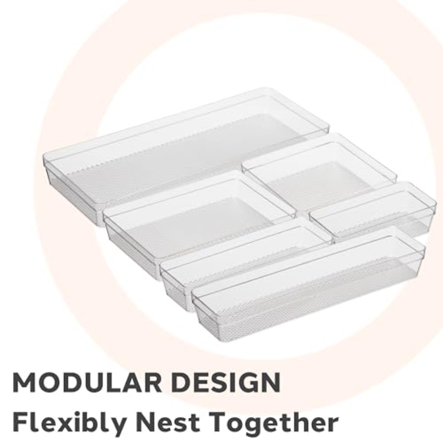 Clear Drawer Organizer - 3