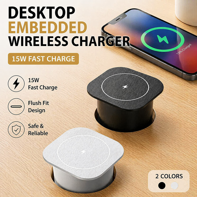 Embedded Desk Wireless Charger - Desk Charging Station review and price