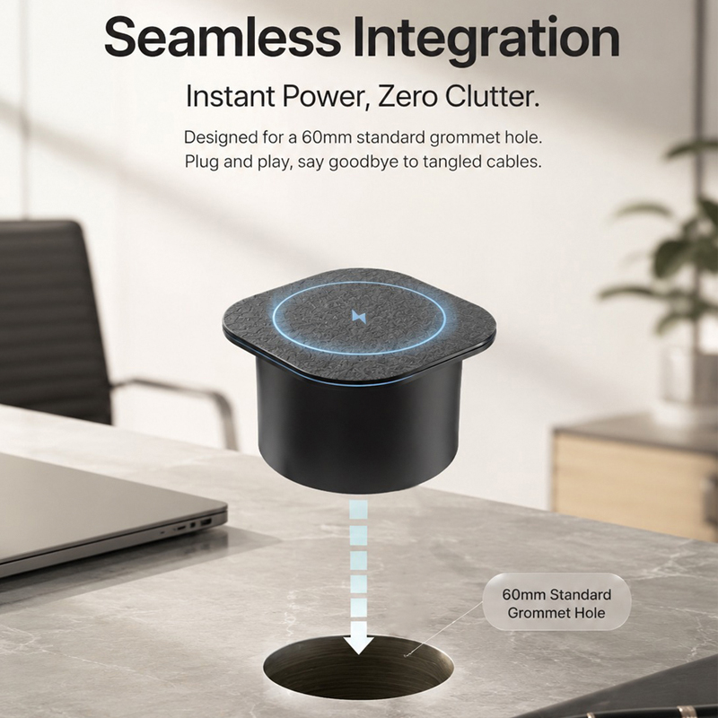 Embedded Desk Wireless Charger - Desk Charging Station review and price