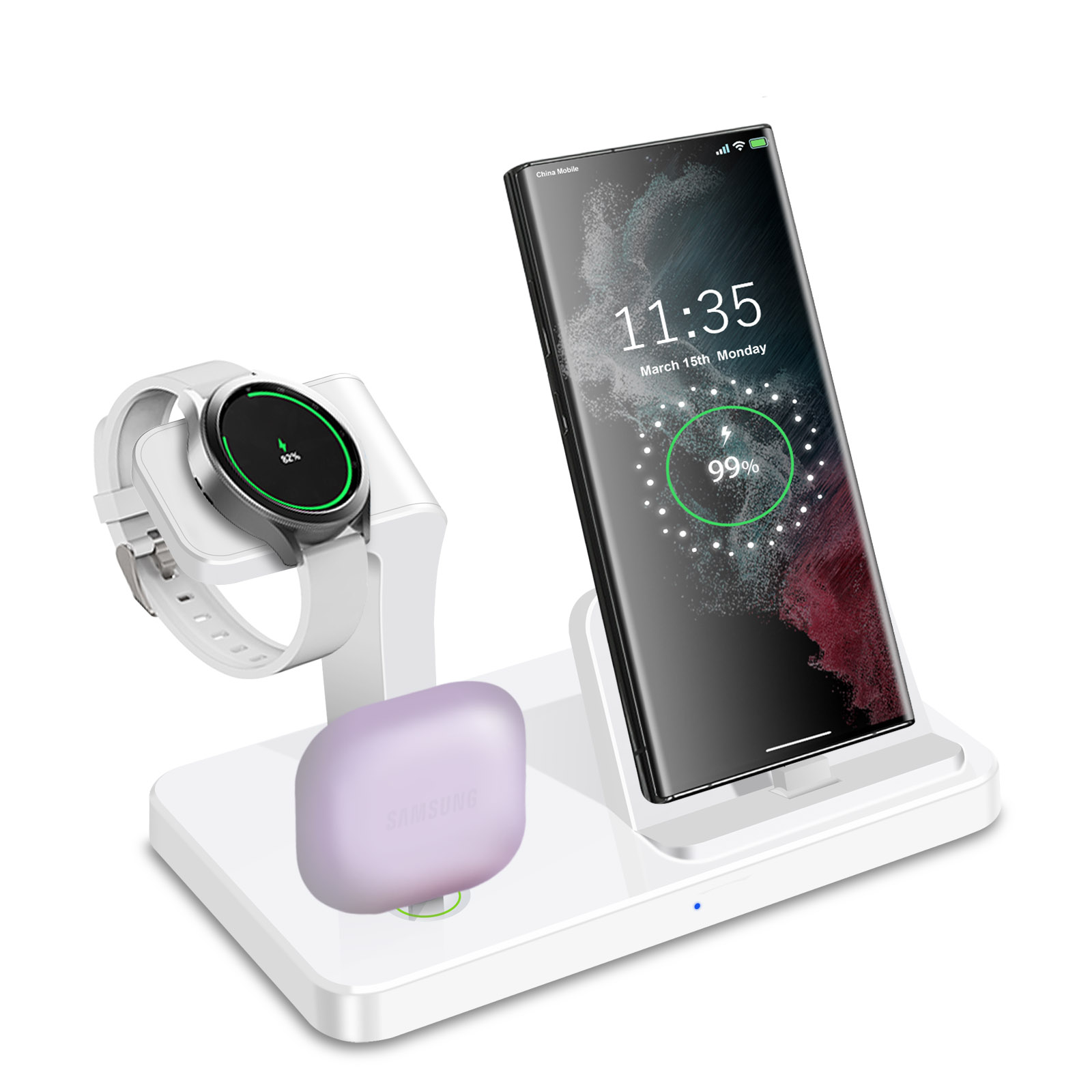 Desk 3 in 1 Type C Port Wirele - Desk Charging Station review and price