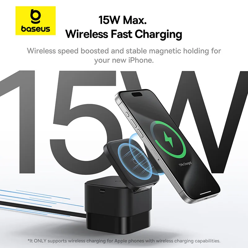 Baseus 3 in 1 Magnetic Wireles - Desk Charging Station review and price
