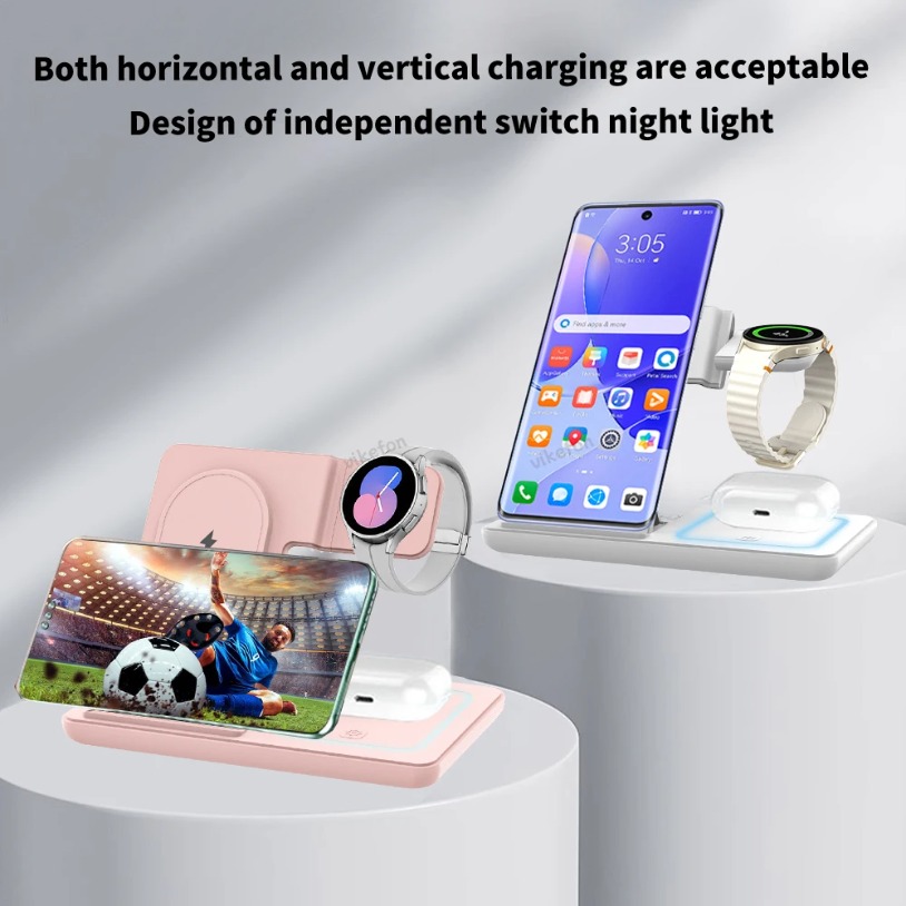 3 in 1 Foldable Wireless Charg - Desk Charging Station review and price