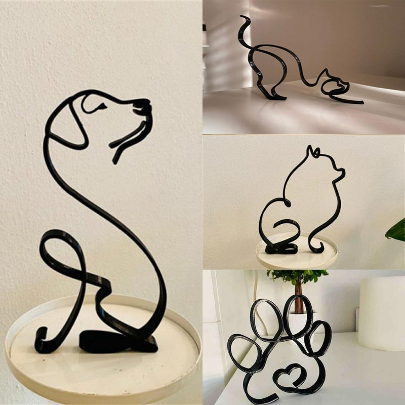 Dog Art Sculpture Metal Dog Ab - Home Office Freelancer review and price