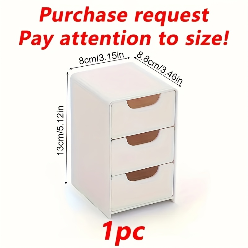 Glam Style 3-Tier Plastic Draw - Office Drawer Organizer review and price