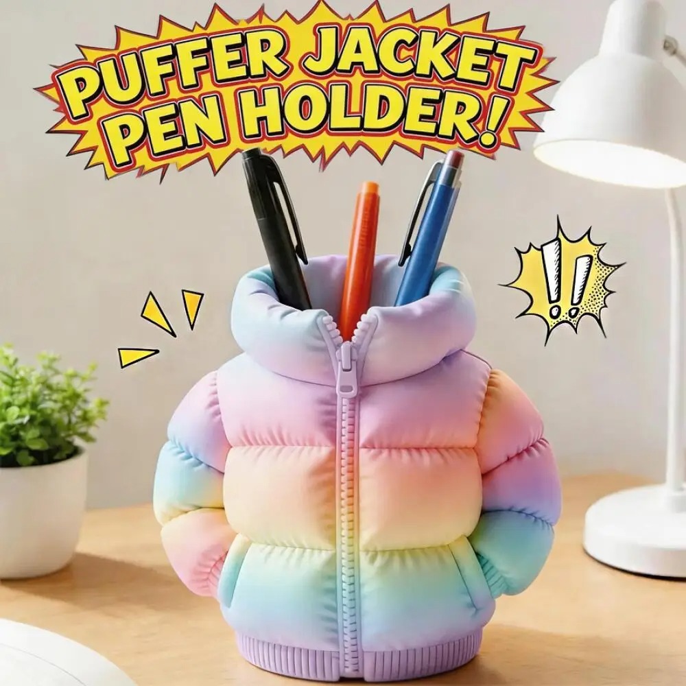 Down Jacket-Shaped Pen Holder  - Home Office Freelancer review and price
