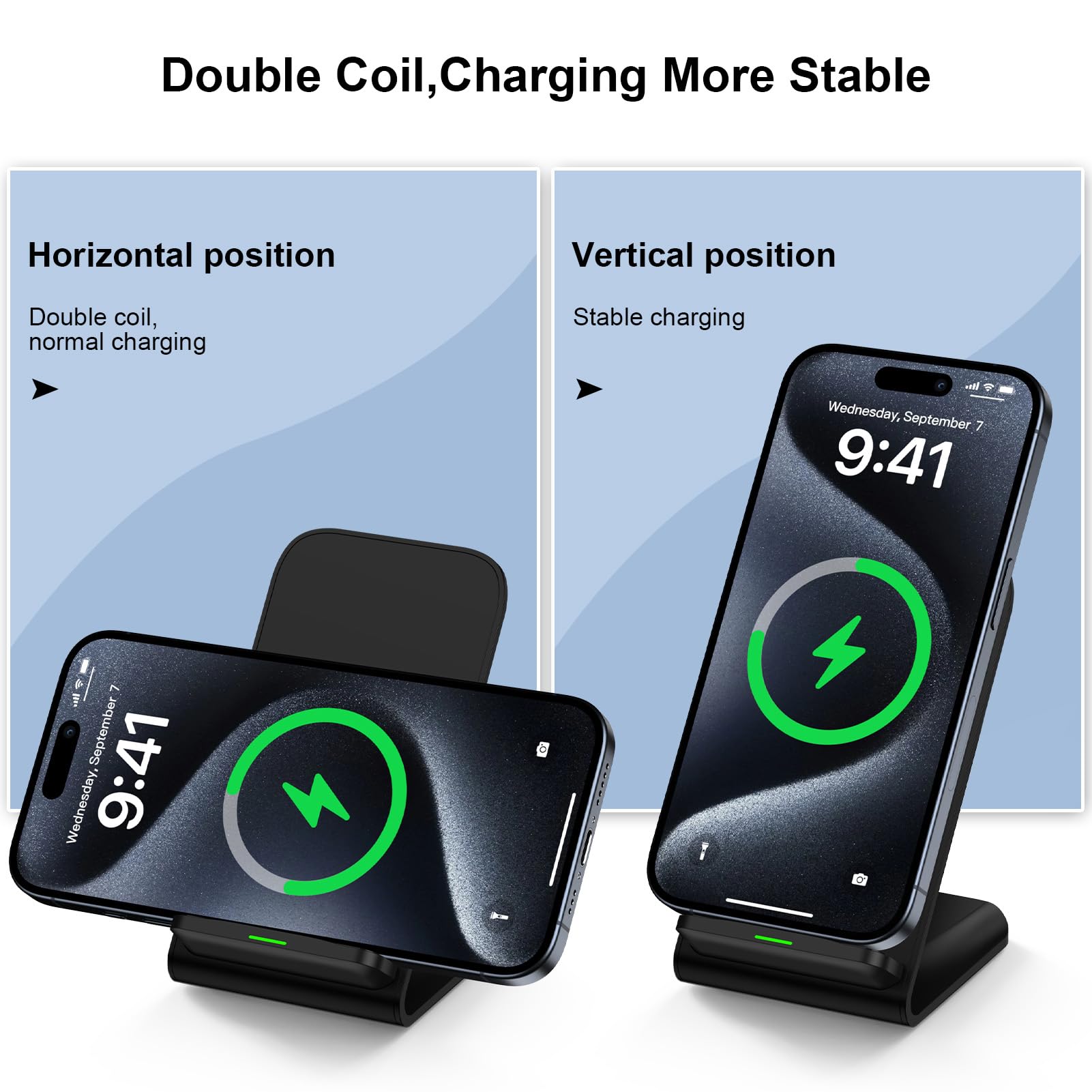 15W Wireless Charger Phone Hol - Desk Charging Station review and price