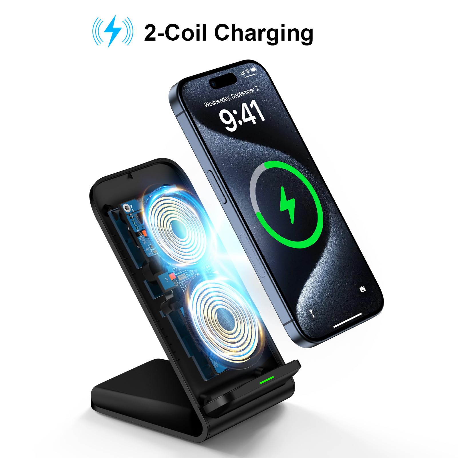 15W Wireless Charger Phone Hol - Desk Charging Station review and price