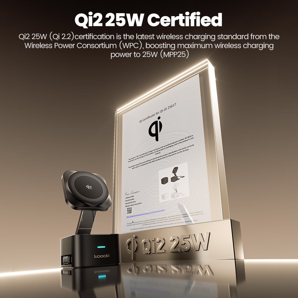 Toocki QI2.2 25W Wireless Char - Desk Charging Station review and price