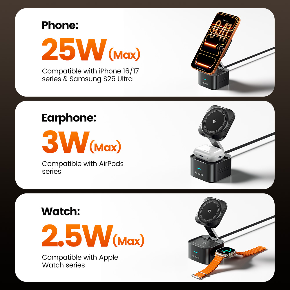 Toocki QI2.2 25W Wireless Char - Desk Charging Station review and price