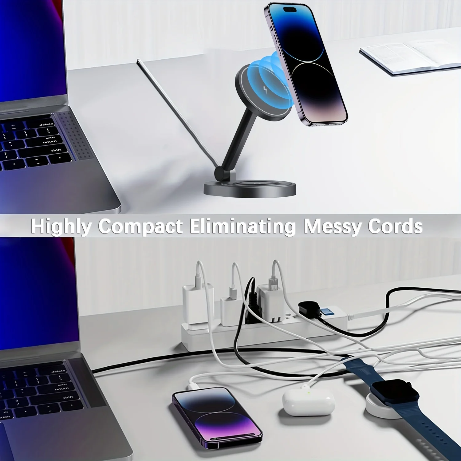 2 In 1 Magnetic Wireless Charg - Desk Charging Station review and price