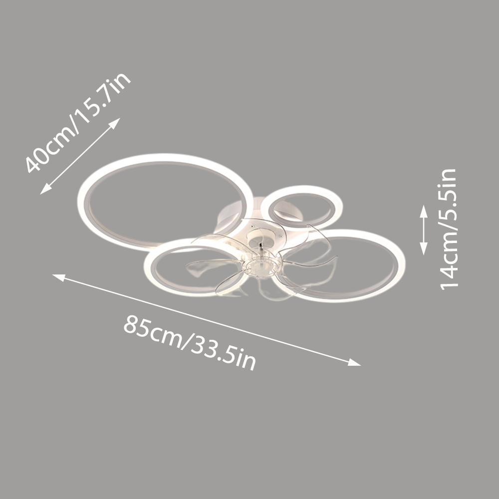 Four-ring ceiling fan light wi - Home Office Furniture Sets review and price