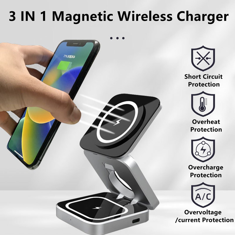 Foldable Magnetic Wireless Cha - Desk Charging Station review and price