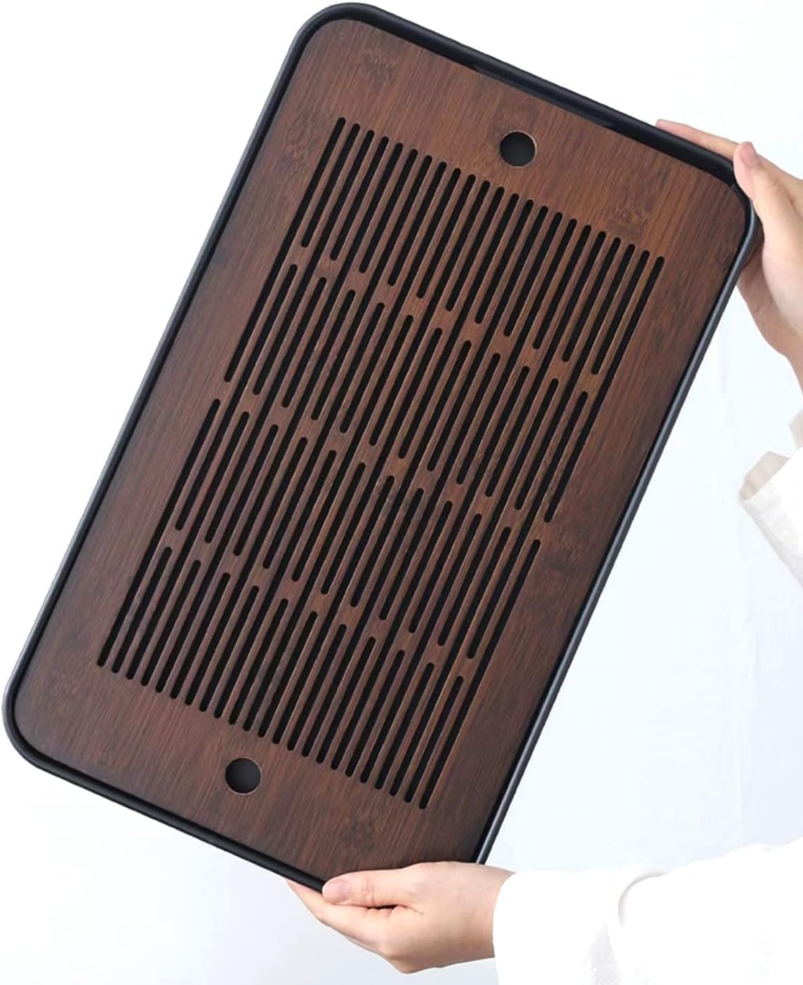 Natural Bamboo Tea Tray with H - Home Office Furniture Sets review and price