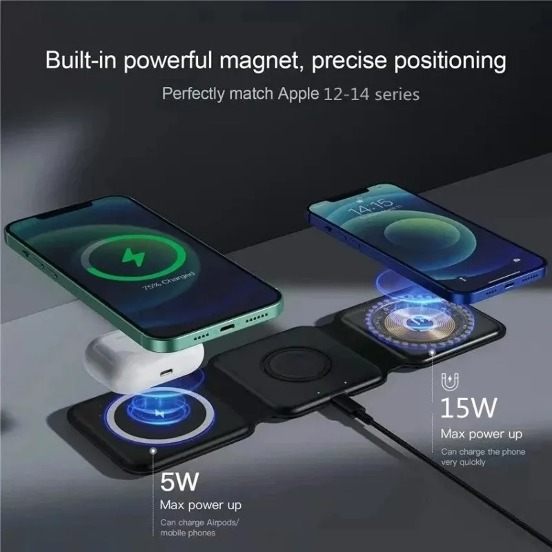 3 in 1 Portable Magnetic Wirel - Desk Charging Station review and price
