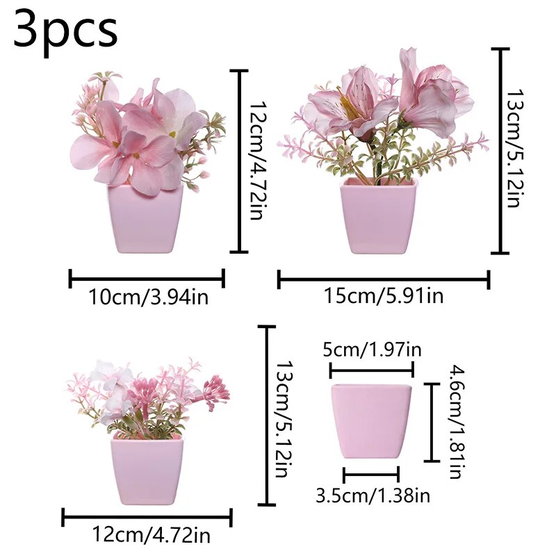 2024 Artificial Flower Potted  - Home Office 2024 review and price
